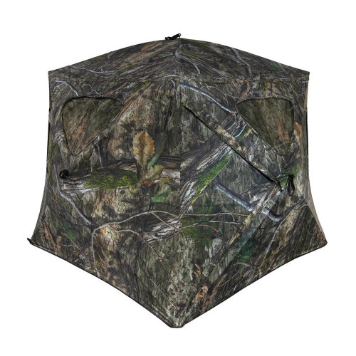 Ameristep/Evolved Ingenuity Silent Brickhouse Wide Bottom Fire Retardant Ground Blind Mossy Oak Country DNA XL