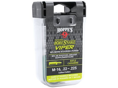 The Boresnake Viper Den With Case & T-handle - Rifle M-16, .22-.25 Caliber