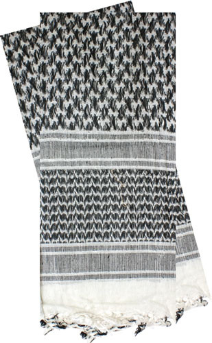 Red Rock Gear Shemagh Head Wrap White/Black - 70-01