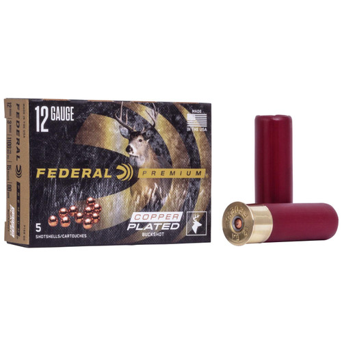 Federal Premium Vital-Shok Shotshells 12 ga 3" 15 plts #00 5/ct