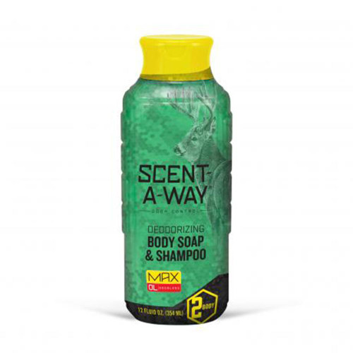Hunter's Specialties Scent-A-Way Max Liquid Body Soap & Shampoo 12 oz Bottle