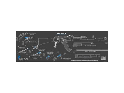 Ak-47 Instructional Promat - Charcoal Gray-cerus Blue