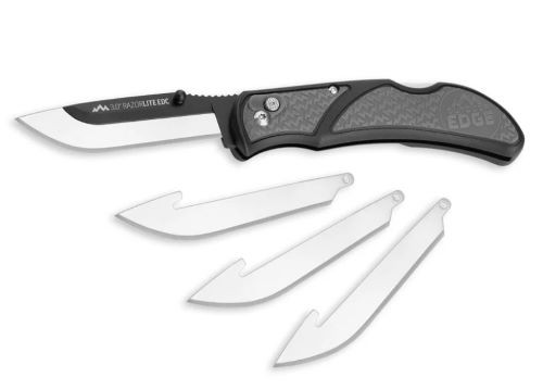 Outdoor Edge 3" Razor Lite EDC Folder Gray W/4 Blades