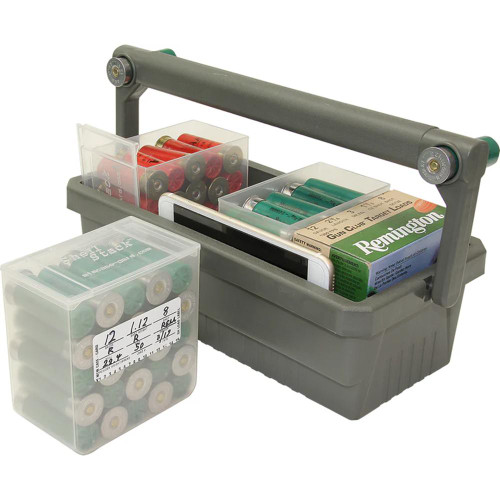 Mtm Molded Shotshell Box Caddy with 4 Clear Ammo Boxes - SSC
