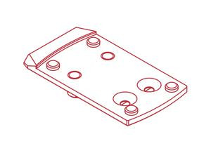 ZRO Delta Modulus Mounting Plate Shield - 7009-0023-4121