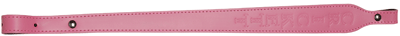 CRICKETT SLING BLACK LEATHER W/PINK STITCHING AND LOGO