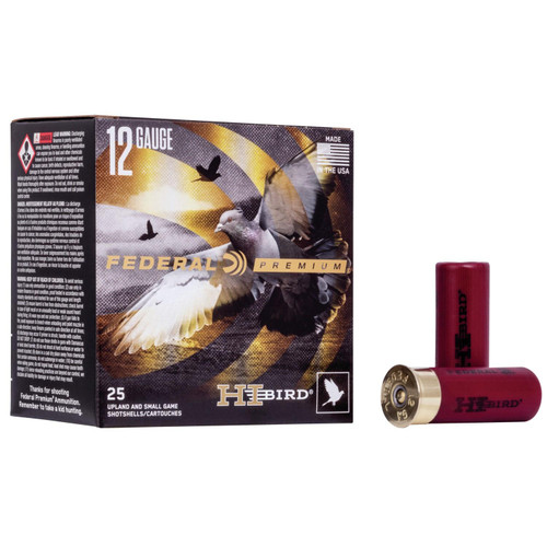 Federal Hi-Bird Shotshells 12ga 2-3/4" 1-1/8oz #8 25/ct