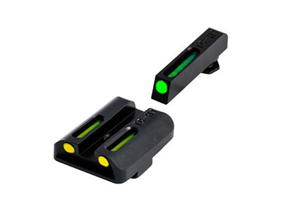 Tfo Tritium-fiber-optic Day-night Sight - Glock High, Green-yellow