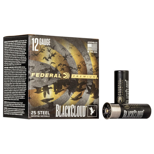 Federal Black Cloud FS Steel Shotshells 12 ga 3" 1-1/4oz #2 25/ct