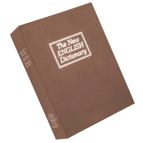 Bulldog Deluxe Diversion Book Safe Combination Entry Brown Holds 1 Handgun - BD1182