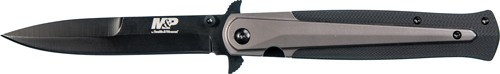 S&W KNIFE M&P DAGGER 4" BLADE BLACK/FDE W/ POCKET CLIP