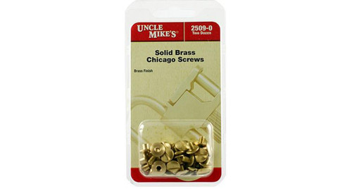 Uncle Mike's Chicago Brass Screws - 24 Pack