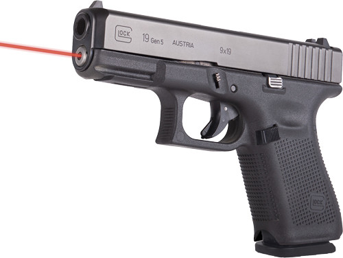 LaserMax Red Guide Rod Laser for Glock 19 Gen 5 Black - LMSG519