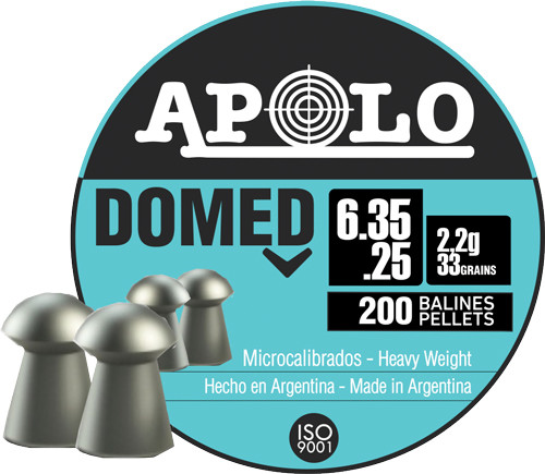 Apolo Pellets Hatsan 25 Domed 33gr 200 Pack