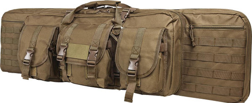 NcSTAR Vism Double Carbine Case Tan PVC with Foam Padding Lockable Zippers - CVDC2946T-42