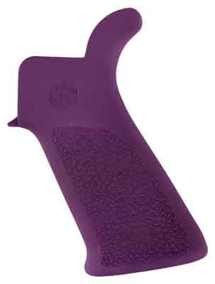 HOGUE AR-15 BEAVERTAIL GRIP NO FINGER GROOVES PURPLE