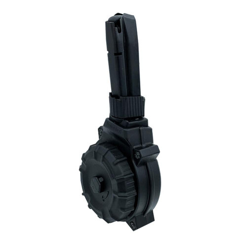Promag Sccy CPX-2 / CPX-1 9mm Handgun Magazine Black Polymer 50/rd Drum
