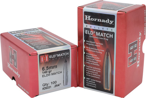 Hornady Bullets 6.5MM .264 140gr ELD-M Match 100-Count 15BX/C
