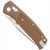 CobraTec EDC Scout Grivory Bar Lock Knife Folding Blade Mocha