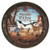 RIVERS EDGE DEER NOSTALGIC METAL CLOCK 15"