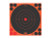 8in Orange Bullseye Target 6 Qty Pk