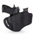 1791 Gunleather Open Top Multi-Fit Belt Holster And Built-In MAG Pouch - Black Leather Right Hand Glock 19/23/25 H&K 40C RUG SR9 S&W MP9 MP40 WAL P99