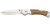 SAGE CREEK FOLDER - ZEBRA WOOD, LARGE, DROP POINT, PLAIN EDGE, 3.5" BLADE