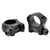 Warne Scope Mounts Mountain Tech Rings - Matte Black Medium 1"