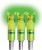 Lumenok Lighted Nock Xbow Green Crescent Easton Carbon 3PK