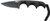 CRKT Minimalist Black Drop Point Neck Knife 2.16" W/Shth