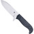 CobraTec PSK Knife Black Dark Stonewash Fixed Blade Satin