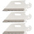 Cold Steel Click-N-Cut Replacement Blade 3/Pack - 2-1/2" Reverse Tanto Serrated