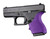 Hogue HandAll Beaver Tail Grip Sleeve Glock 42 43 Purple