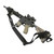 Military TacShield PRS Hands Free Rifle Sling with Stud QD Swivels Black