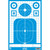 Pro-Shot Tactical Precision Target Pistol/Rifle/Shotgun Blue 8 Count - TACTPREC-BLUE-8PK