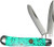 American Buffalo Knife & Tool Abkt Roper Series Stone Peanut 2-BLADE SEA Foam