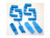 Hexid Ar-15 Magazine Follower - Nimbus Blue 4 Pack