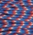 E.L. Wood Braiding Co. Mero 550 Paracord - 100' 550 lb Red/White/Blue Camo