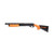 Hogue Less Lethal Overmolded Shotgun Stock Kit W/ Forend - Orange 12 GA Remington 870 12" L.O.P.