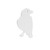 Birchwood Casey AR500 3/8" Steel 1 Hole Animal Silhouette Target - Crow 1/ct