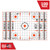 The Allen Company EZ Aim Paper Targets 12" Peel Away Grid Orange and White 100 Pack