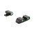Ameriglo Green Tritium w/ White Front Rear 3 Dot Sight Hellcat Standard