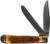 American Buffalo Knife & Tool Abkt Roper PIT Viper Trapper Carbon 3.25" BLD Jigged Bone