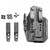Henry Holsters Floodlight IWB Holster for Semi Autos with X300 Charcoal Gray Ambidextrous