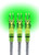 LUMENOK LIGHTED NOCK SIGNATURE SERIES GREEN 3PK