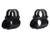 Weaver See-Thru Steel Lock Ringmount (Baseless System) - 1" Ruger 10/22 Black
