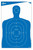 Allen EZ AIM Blue Silhouette Paper Targets 23"x35"- 4/ct