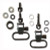 GROVTEC SHOTGUN LOCKING SWIVEL SET