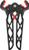 TRUGLO BOW STAND BOW-JACK 7.25" BLACK/RED