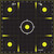 Allen EZ Aim Non-Adhesive Splash Target 12.5" Black and Yellow 30 per Pad